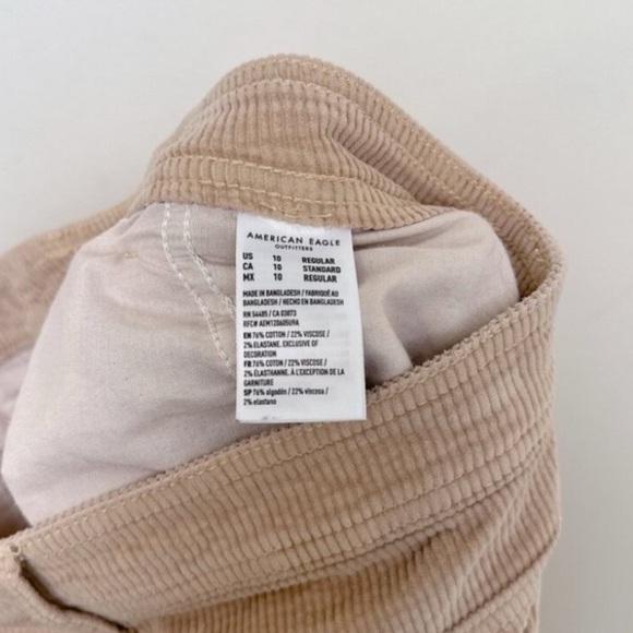 American Eagle Super High Rise Baggy Wide Leg Corduroy Pants | 10 - Picture 5 of 7